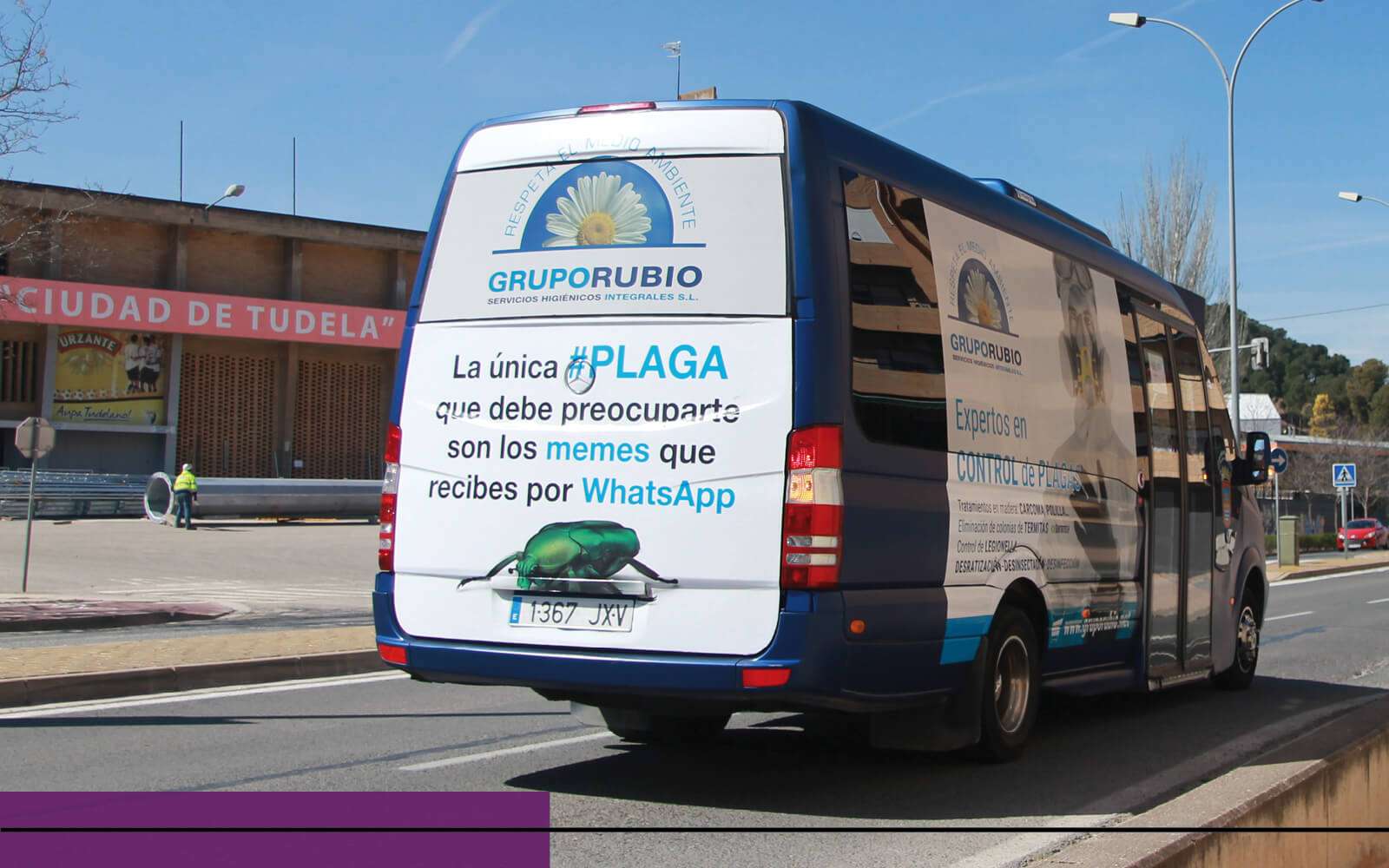 Publicidad en autobuses Tudela