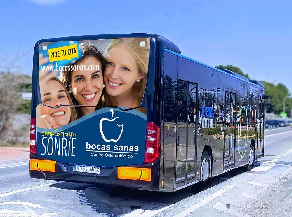 Bocas Sanas Publicidad Autobuses Simplemente Sonrie