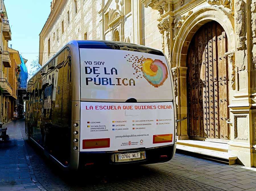 Publicidad En Autobuses Urbanos Yo Soy De La Publica Gobierno Navarra